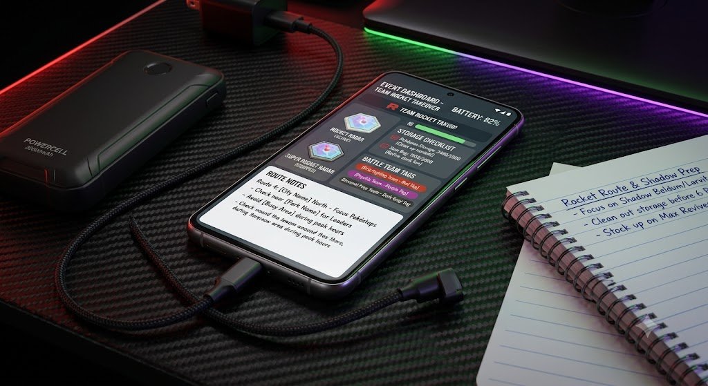 Pokemon GO spoofing phone setup for Team GO Rocket Taken Over event