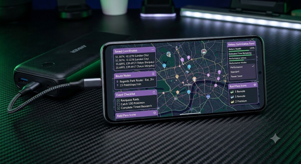 Pokémon GO spoofer Android phone setup for events raids and coordinates